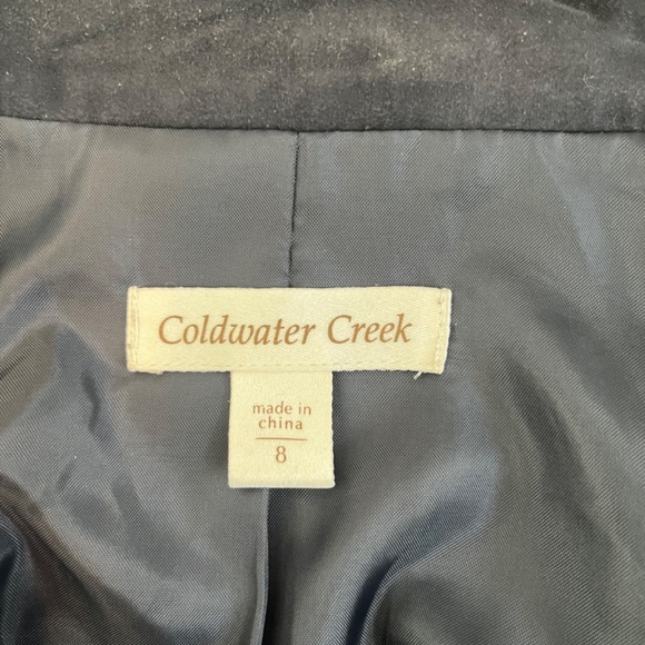 Navy blue soft microsuede Jacket - Picture 4 of 5